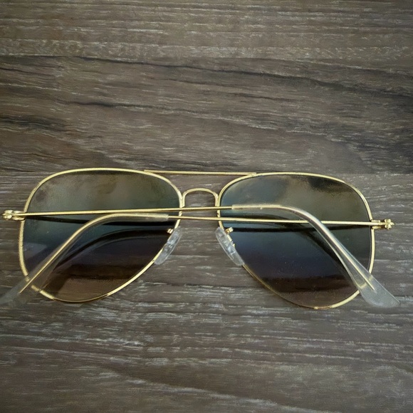 Ray-Ban Gold Frame Aviator Sunglasses - Picture 2 of 2